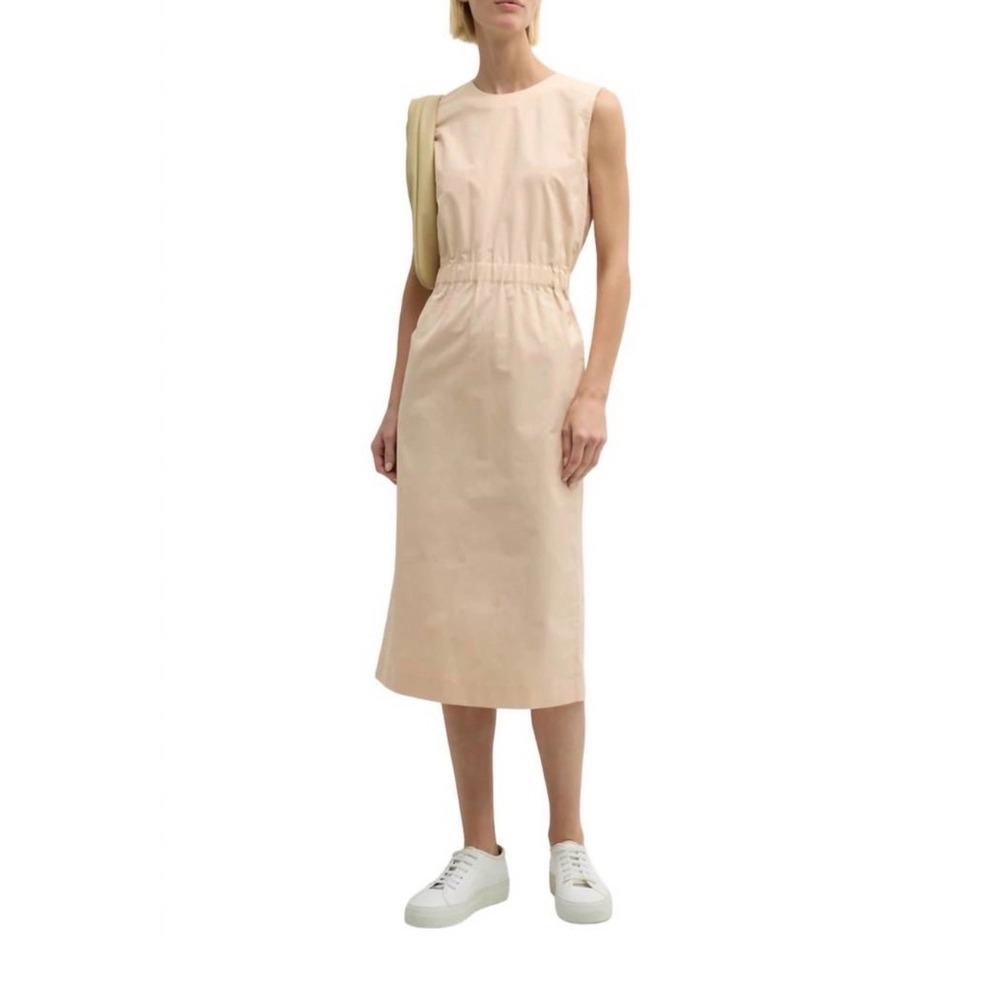 Fabiana Filippi Made in Italy Sleeveless Midi Dress Nude Blush  Size XS / US‎ 4